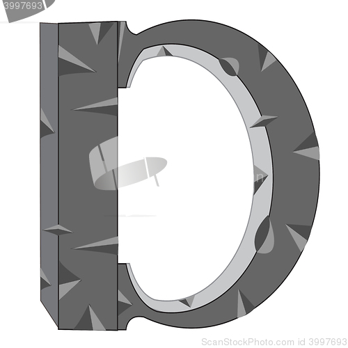 Image of Letter  from stone