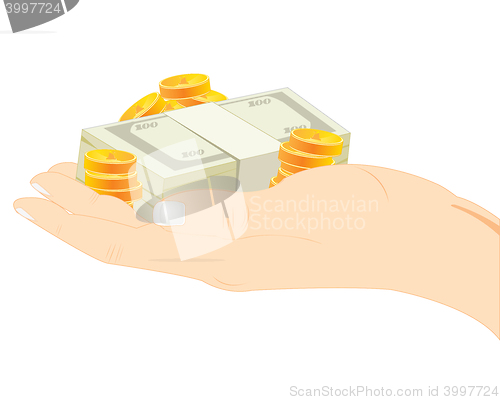 Image of Much money in hand