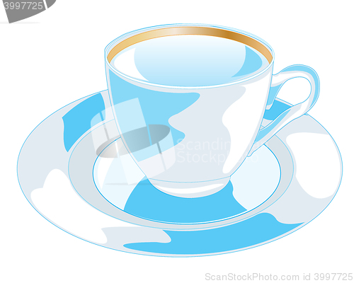 Image of Dishes on white background