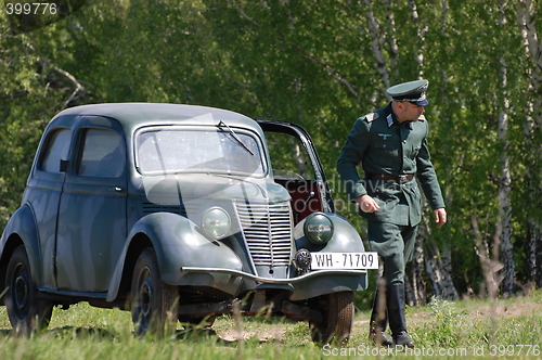 Image of Old german car. WW2 time