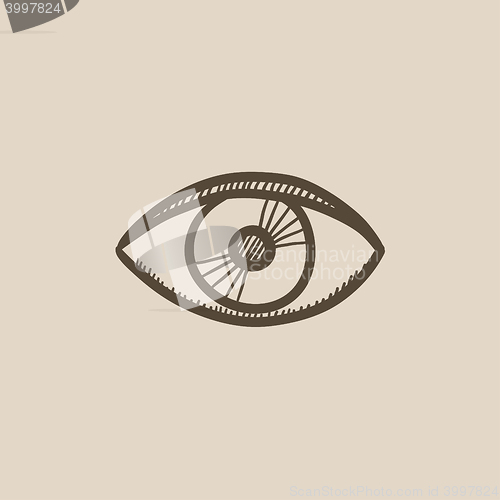 Image of Eye sketch icon.