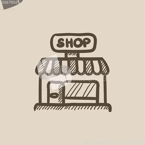 Image of Shop sketch icon.