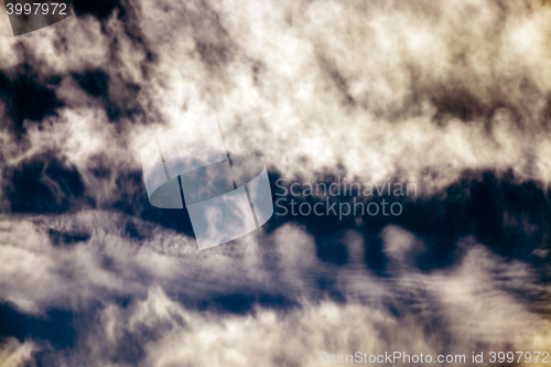 Image of sky with clouds , defocus