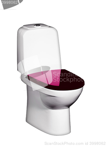 Image of Toilet bowl isolated on white