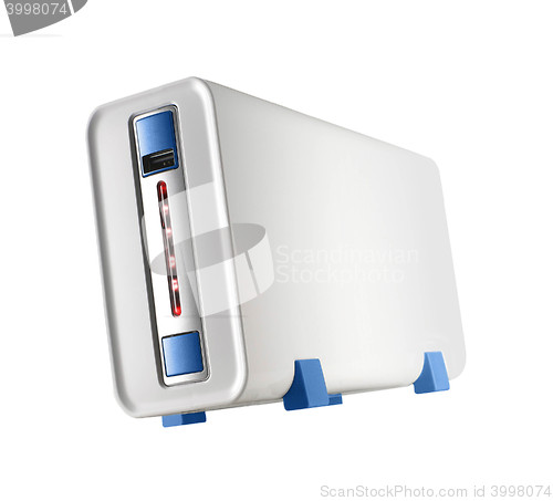 Image of computer case, photo on the white background