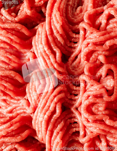 Image of Raw minced beef close-up