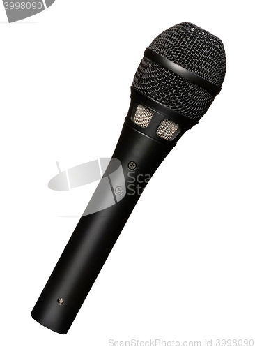 Image of microphone on a white background
