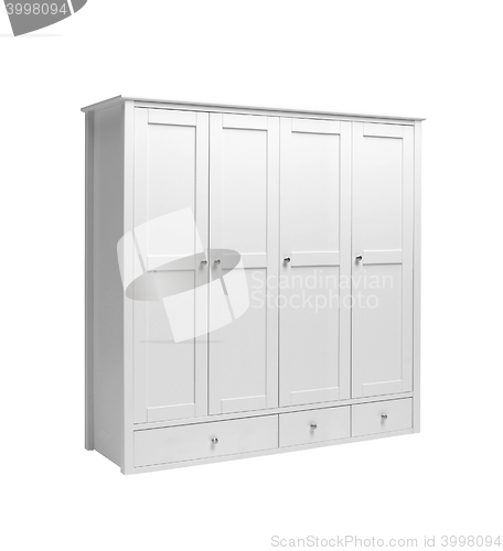 Image of Retro style white cabinet