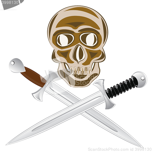 Image of Two sword  and skull