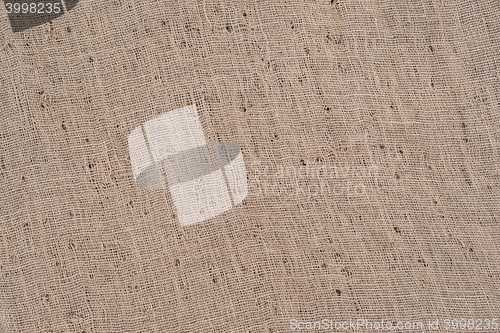 Image of Close-up view of sackcloth texture for background