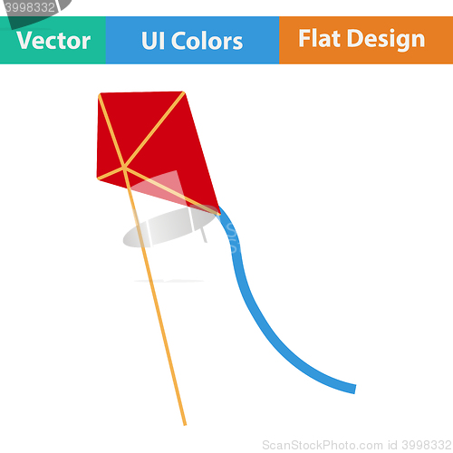 Image of Flat design icon of kite 