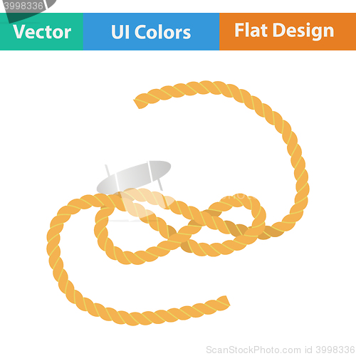 Image of Flat design icon of rope