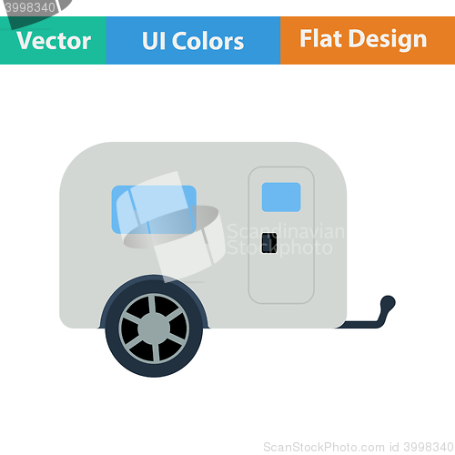 Image of Icon of camping family caravan car