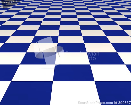 Image of blue and white tiles