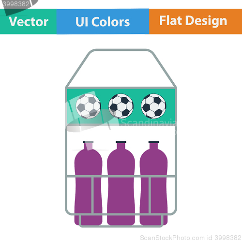 Image of Icon of football field bottle container