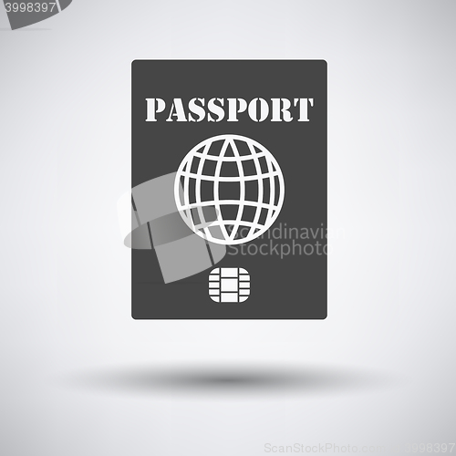 Image of Passport with chip icon