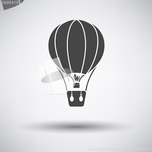 Image of Flat design icon of hot air balloon