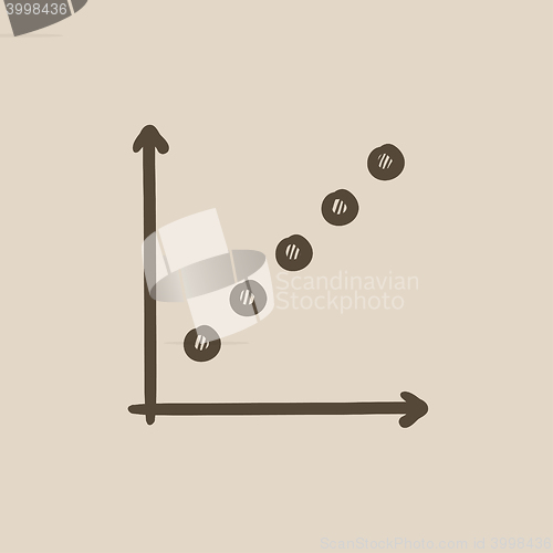 Image of Growth graph sketch icon.