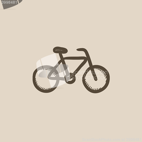 Image of Bicycle sketch icon.