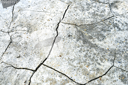 Image of Natural texture in the form of dry cracked soil from heat