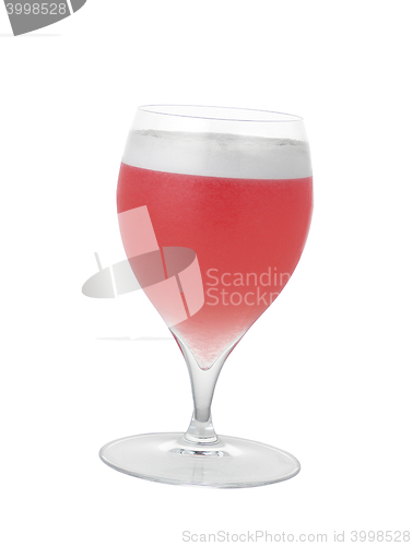 Image of Red cocktail on a glass