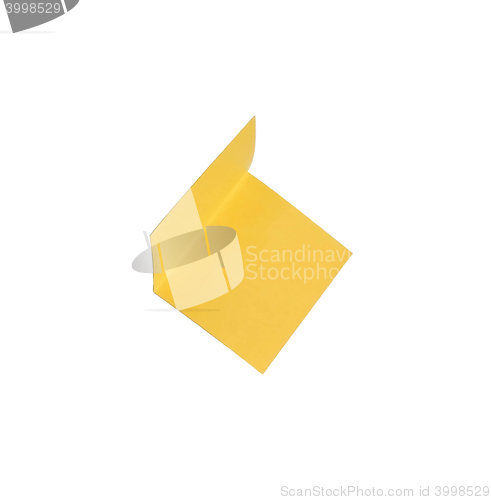 Image of Yellow sticky note