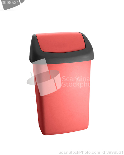 Image of Red office trash