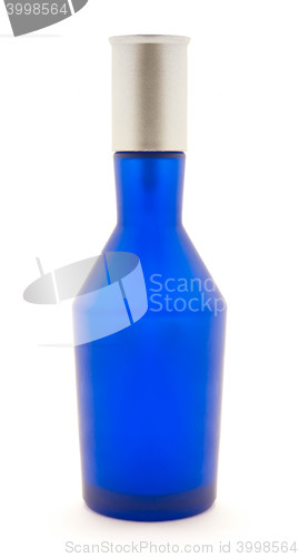 Image of Blue bottle isolated on white background