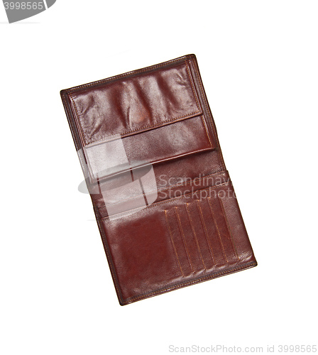 Image of leather wallet isolated