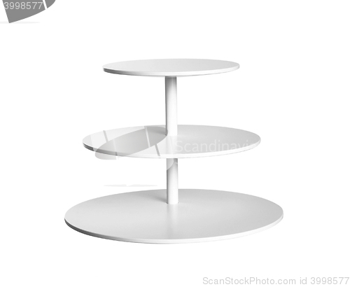 Image of Three-tiered Babell plates isolated