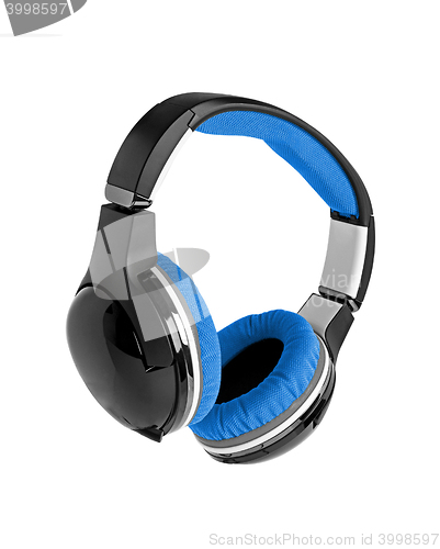 Image of blue headphones