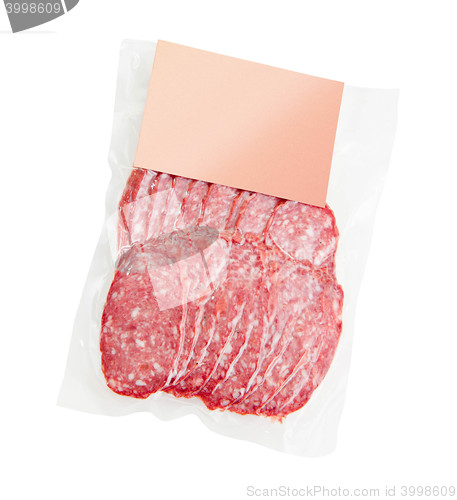 Image of sliced meat packaged