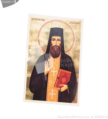 Image of religious icon painted on paper