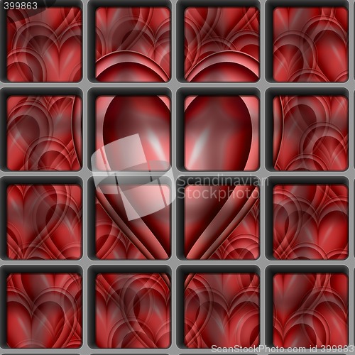 Image of heart locked away