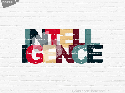 Image of Learning concept: Intelligence on wall background