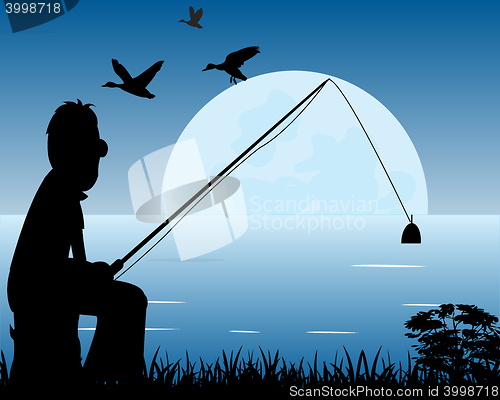 Image of Night fishing