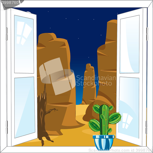 Image of Window in desert