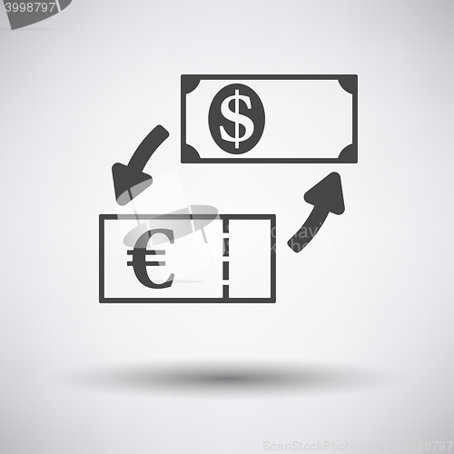 Image of Currency dollar and euro exchange icon