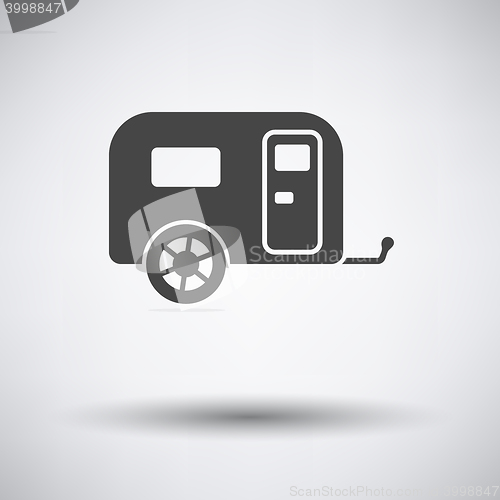 Image of Camping family caravan car  icon 