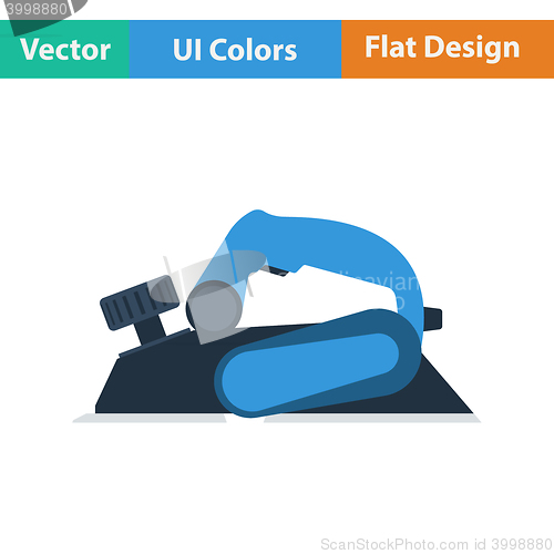 Image of Flat design icon of electric planer