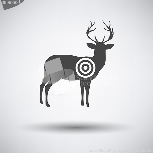 Image of Deer silhouette with target