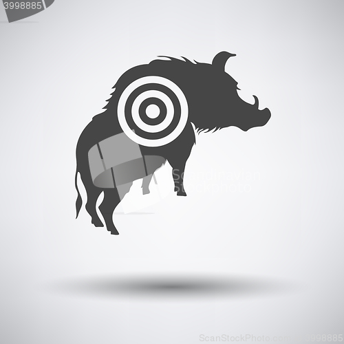 Image of Boar silhouette with target icon