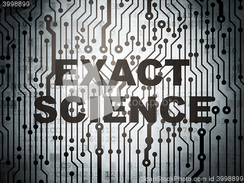 Image of Science concept: circuit board with Exact Science