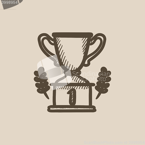 Image of Trophy sketch icon.