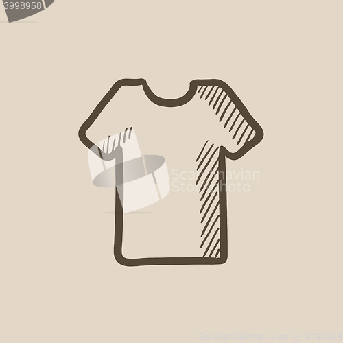 Image of T-shirt sketch icon.