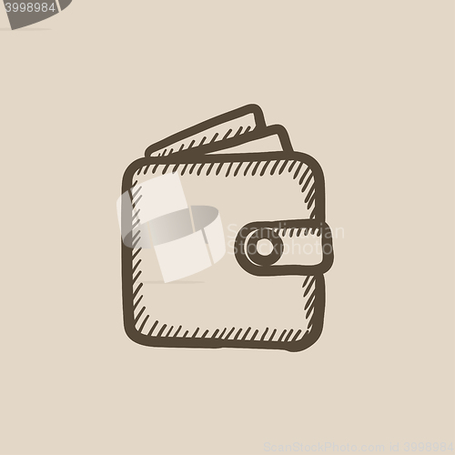 Image of Wallet sketch icon.