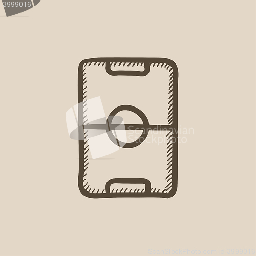 Image of Stadium layout sketch icon.