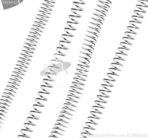 Image of Real springs isolated on white background