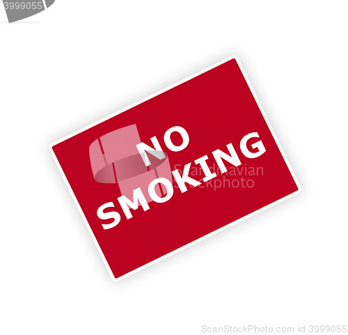 Image of no smoking sigh isolated on the white