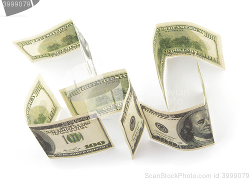 Image of dollars isolated